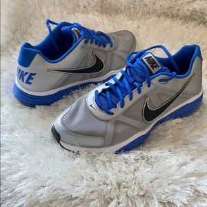 Shoes men blue and grey